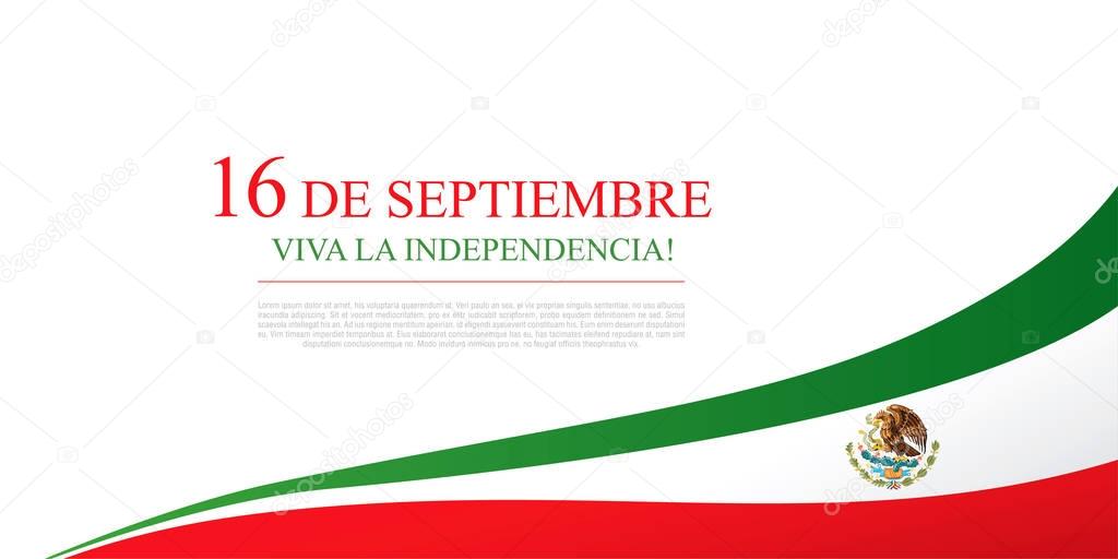 Mexico Independence day banner