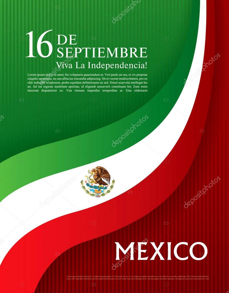 Mexico Independence day banner