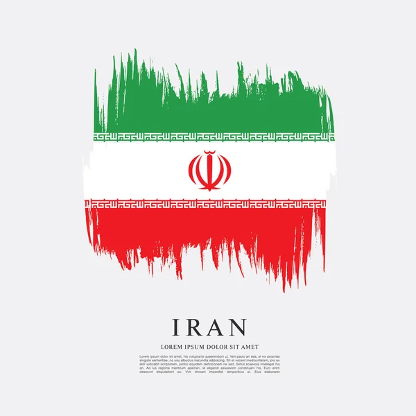 Iran flag banner — Stock vektor