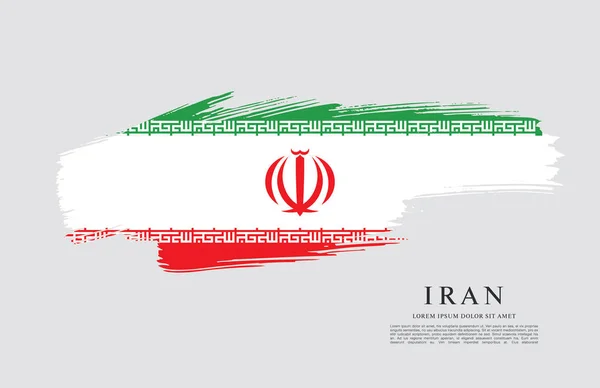 Iran flag banner — Stock vektor