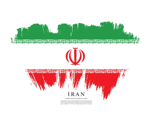 Iran flag banner — Stock vektor