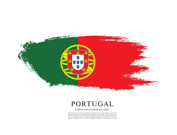 Szablon transparent flaga Portugalii — Wektor stockowy