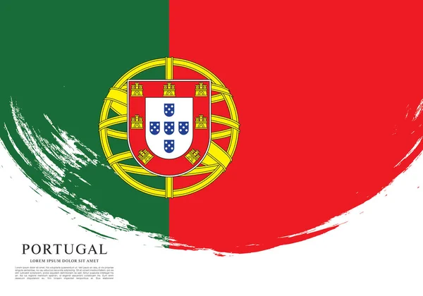 Modelo de banner de bandeira de Portugal —  Vetores de Stock