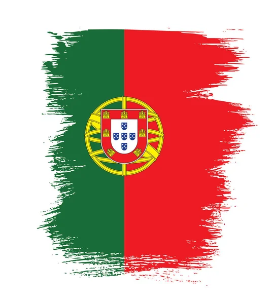 Bandera de Portugal plantilla — Archivo Imágenes Vectoriales