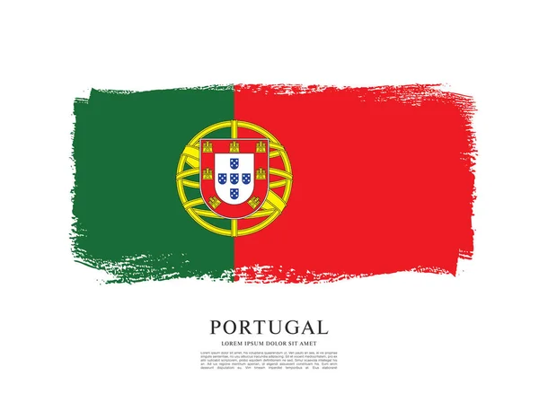 Modelo de banner de bandeira de Portugal — Vetor de Stock