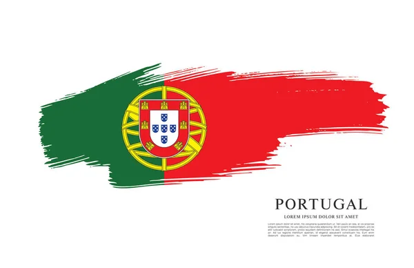Vorlage: portugiesische Flagge — Stockvektor