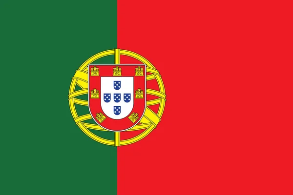 Bandeira da bandeira de Portugal — Vetor de Stock