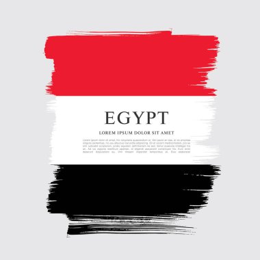 Flag of Egypt banner template