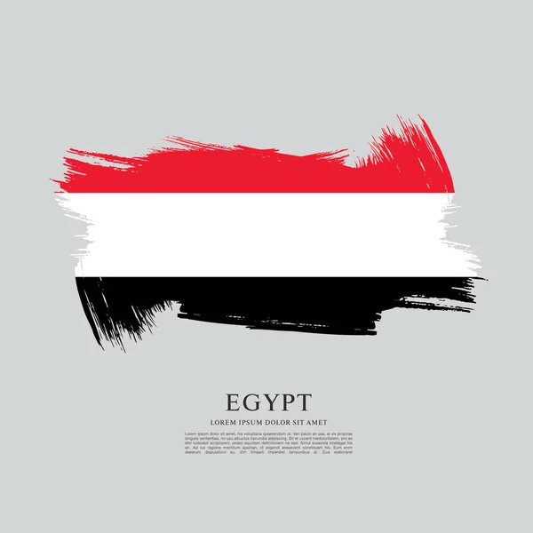 Bandeira do modelo de bandeira do Egito — Vetor de Stock