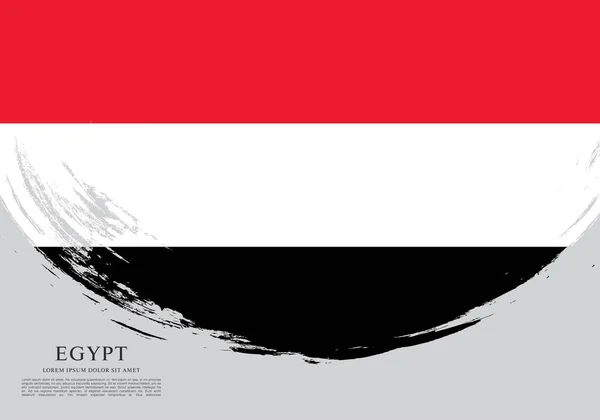 Flag of Egypt banner template — Stock Vector