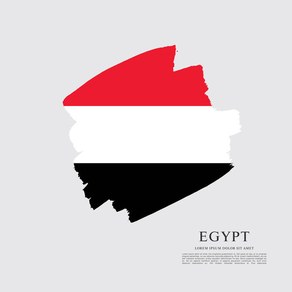 Flag of Egypt banner template