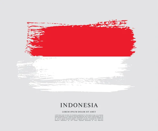 Bandeira da Indonésia banner — Vetor de Stock