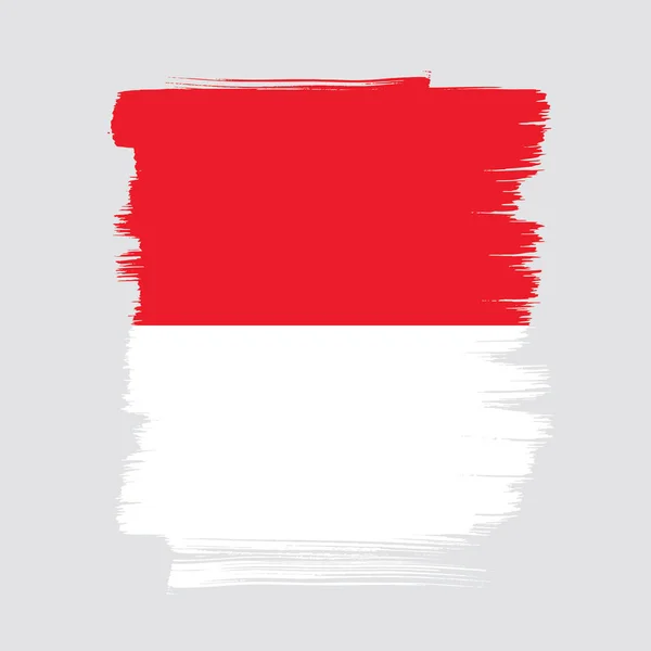 Flagge von Indonesien — Stockvektor