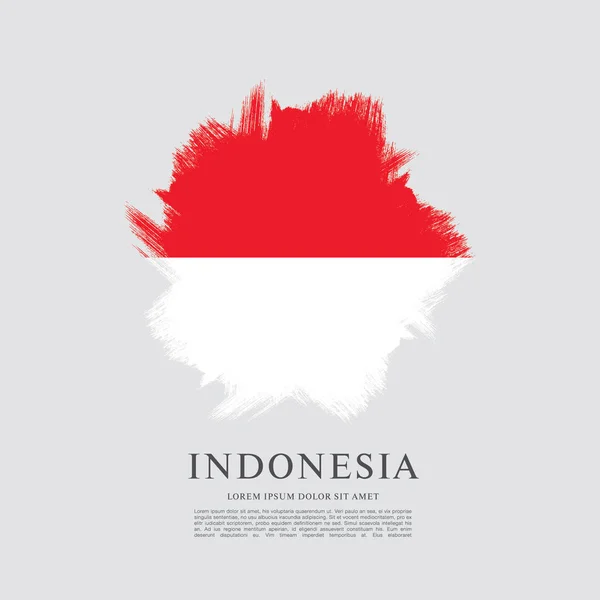 Flagga av Indonesien banner — Stock vektor