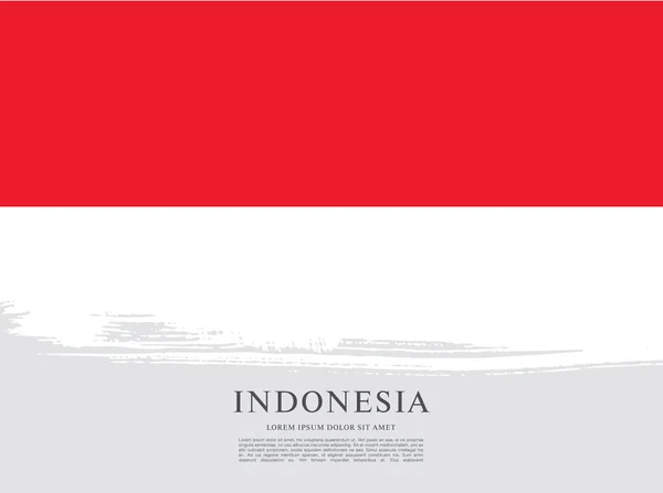 Bendera Indonesia banner - Stok Vektor