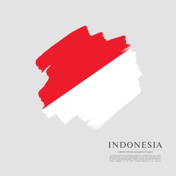 Bandiera dell'Indonesia — Vettoriale Stock
