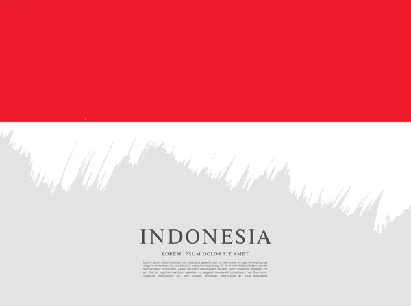 Flaga Indonezji transparent — Wektor stockowy