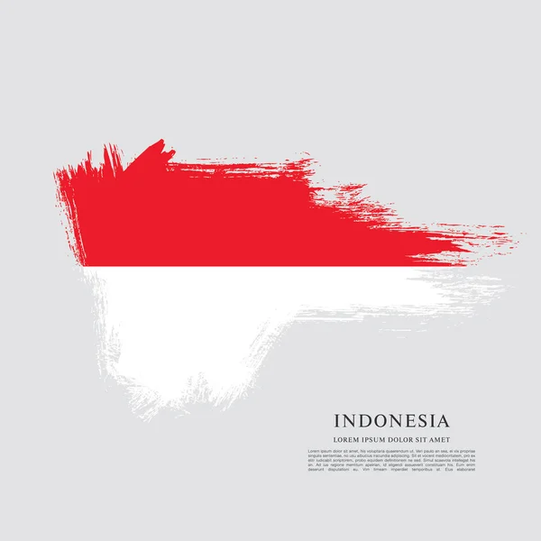 Bendera Indonesia banner - Stok Vektor