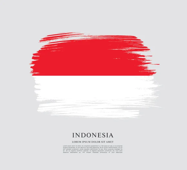 Flaga Indonezji transparent — Wektor stockowy