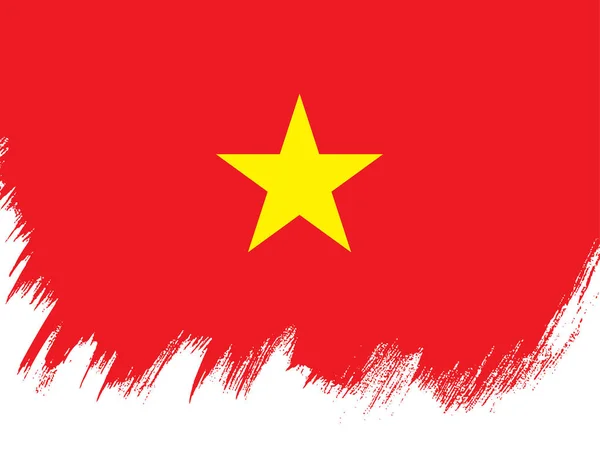 Flagga av Vietnam banner mall — Stock vektor