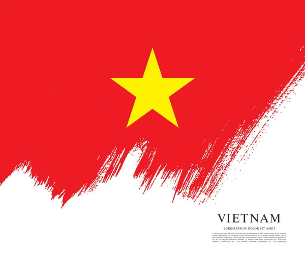 Vietnam banner sablon zászlaja — Stock Vector