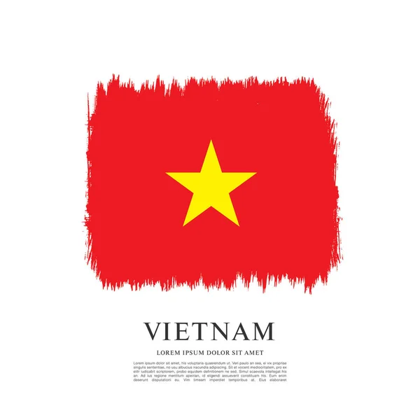 Шаблон флага Вьетнама — стоковый вектор