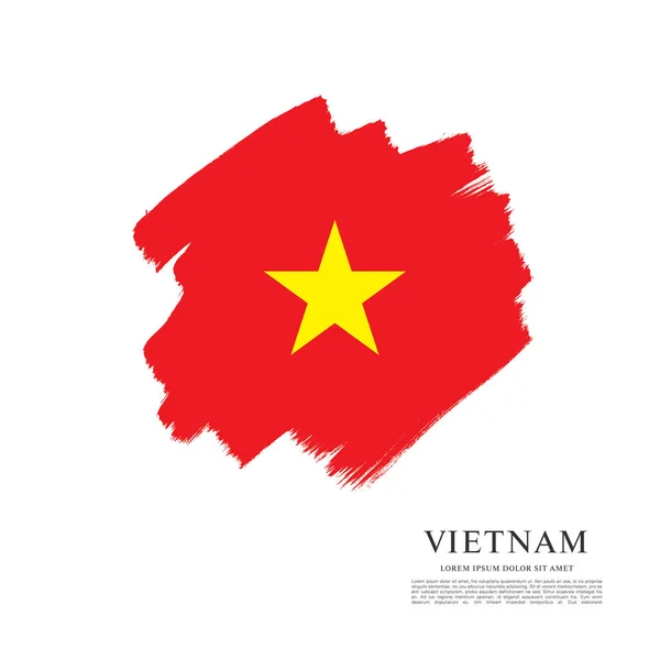 Bandera de Vietnam banner plantilla — Vector de stock