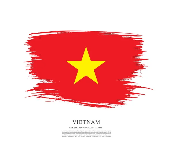 Bandera de Vietnam banner plantilla — Vector de stock