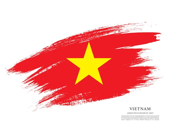 Modèle de bannière Drapeau du Vietnam — Image vectorielle