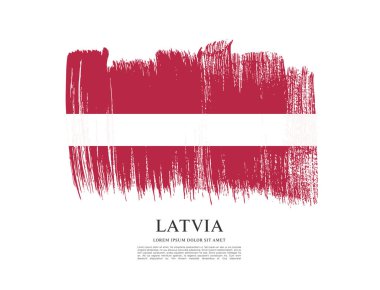 Letonya afiş bayrağı