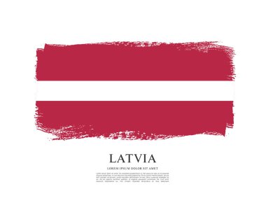 Letonya afiş bayrağı