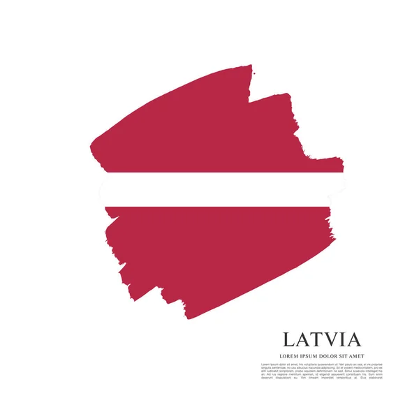 Flaga Łotwy transparent — Wektor stockowy