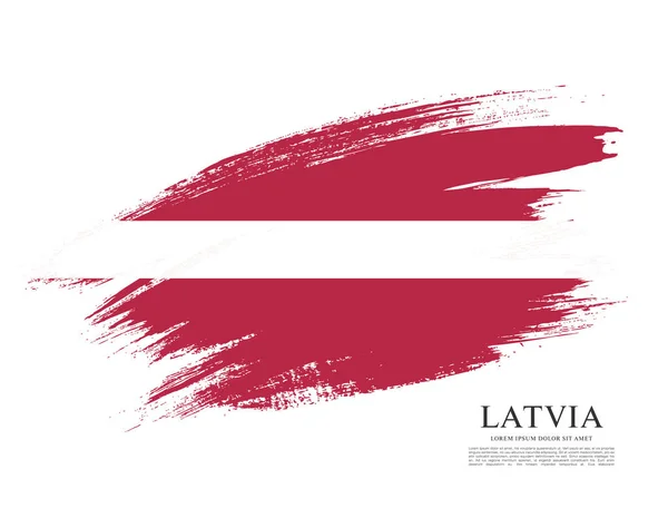 Flag of Latvia banner — Stock Vector