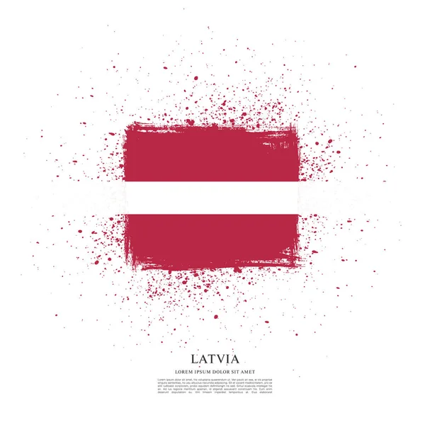 Flaga Łotwy transparent — Wektor stockowy