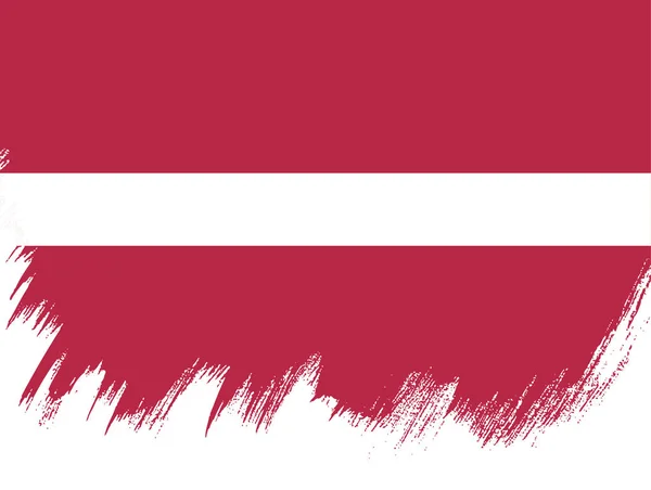 Drapeau de la Lettonie bannière — Image vectorielle