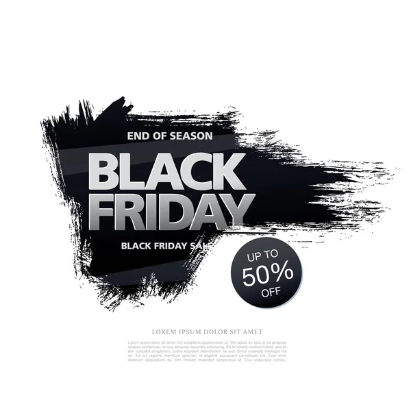 Sale banner for black friday — Stock Vector