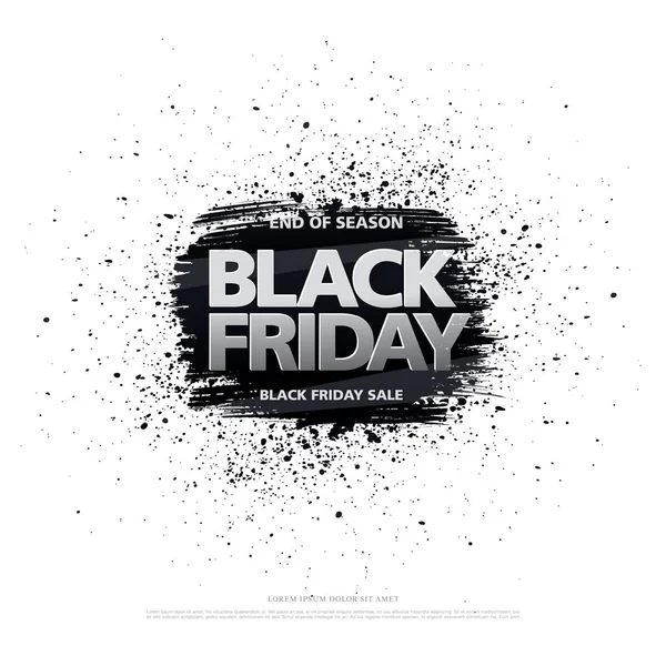 Verkaufsbanner für Black Friday — Stockvektor