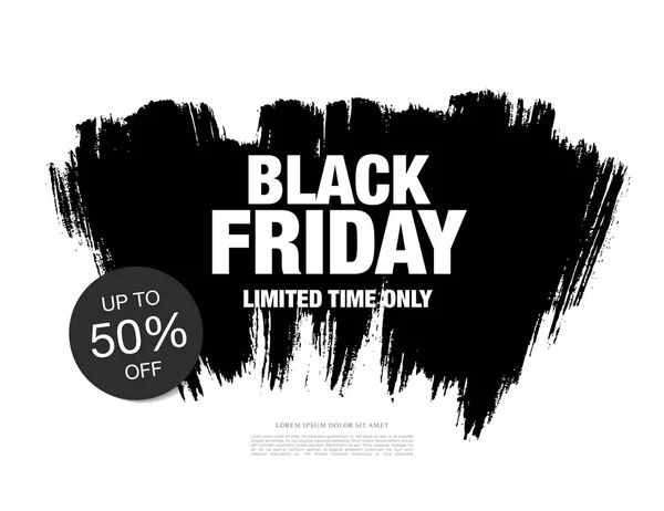 Sale banner for black friday — Stock Vector