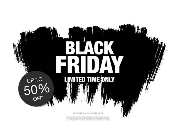 Баннер на продажу в Черную пятницу
