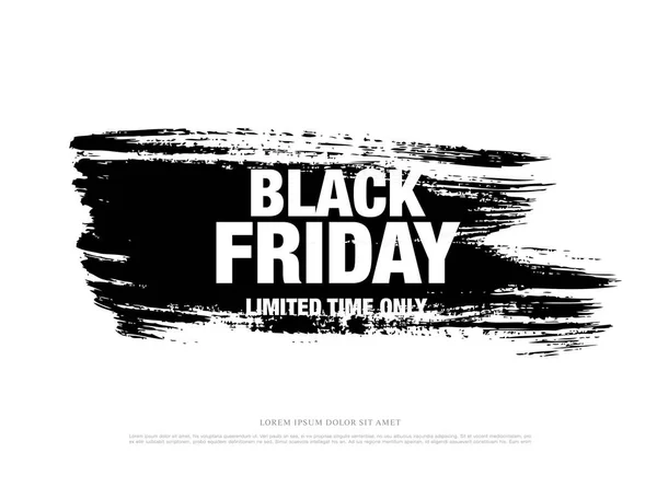 Koop banner voor Black Friday — Stockvector