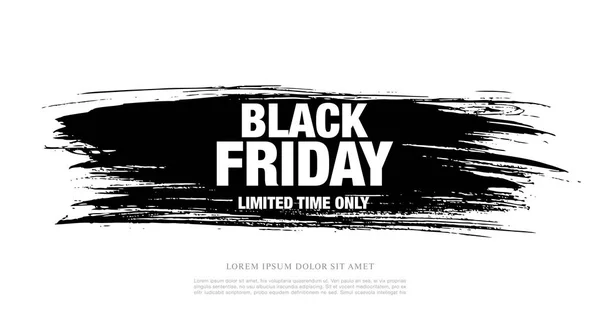 Koop banner voor Black Friday — Stockvector