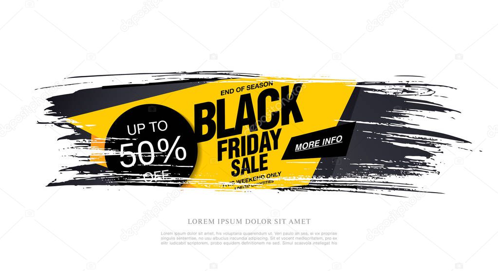 sale banner for black friday