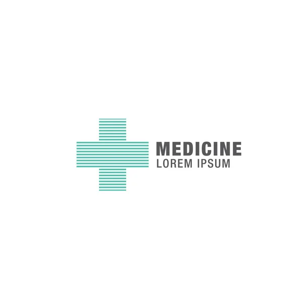 Medicine logo design — Stock Vector