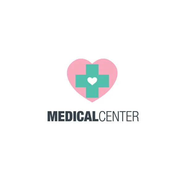 Medicine logo design — Stock Vector