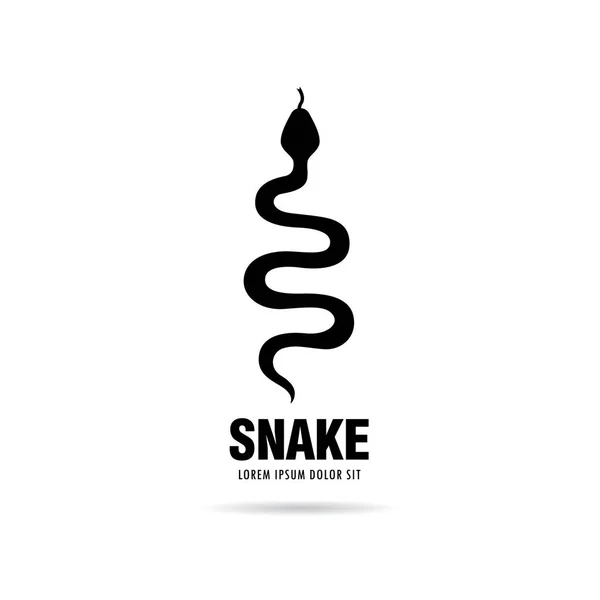 Snake Logotypdesign — Stock vektor