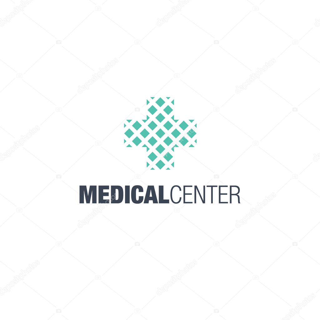 Medicine logo design on white background