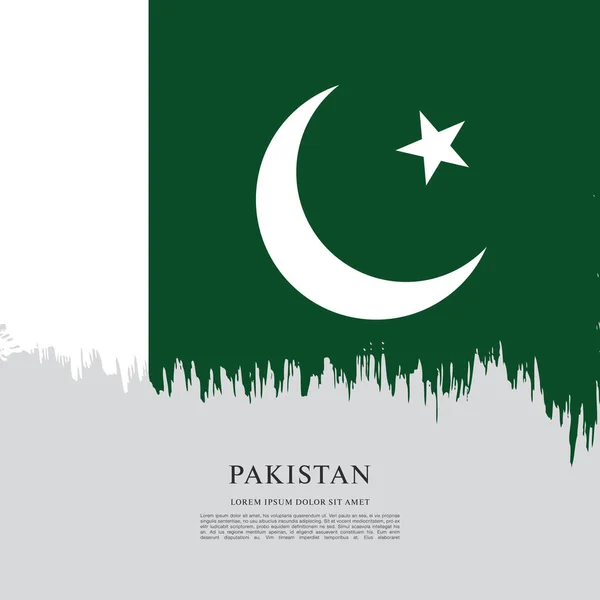 Pakistan afiş bayrağı — Stok Vektör