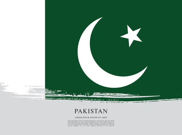 Bandeira da bandeira do Paquistão —  Vetores de Stock