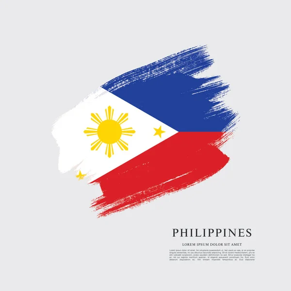 Flag of philippines banner — Stock Vector