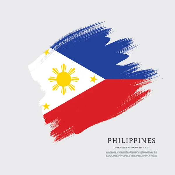 Bandera de la bandera de Filipinas — Archivo Imágenes Vectoriales